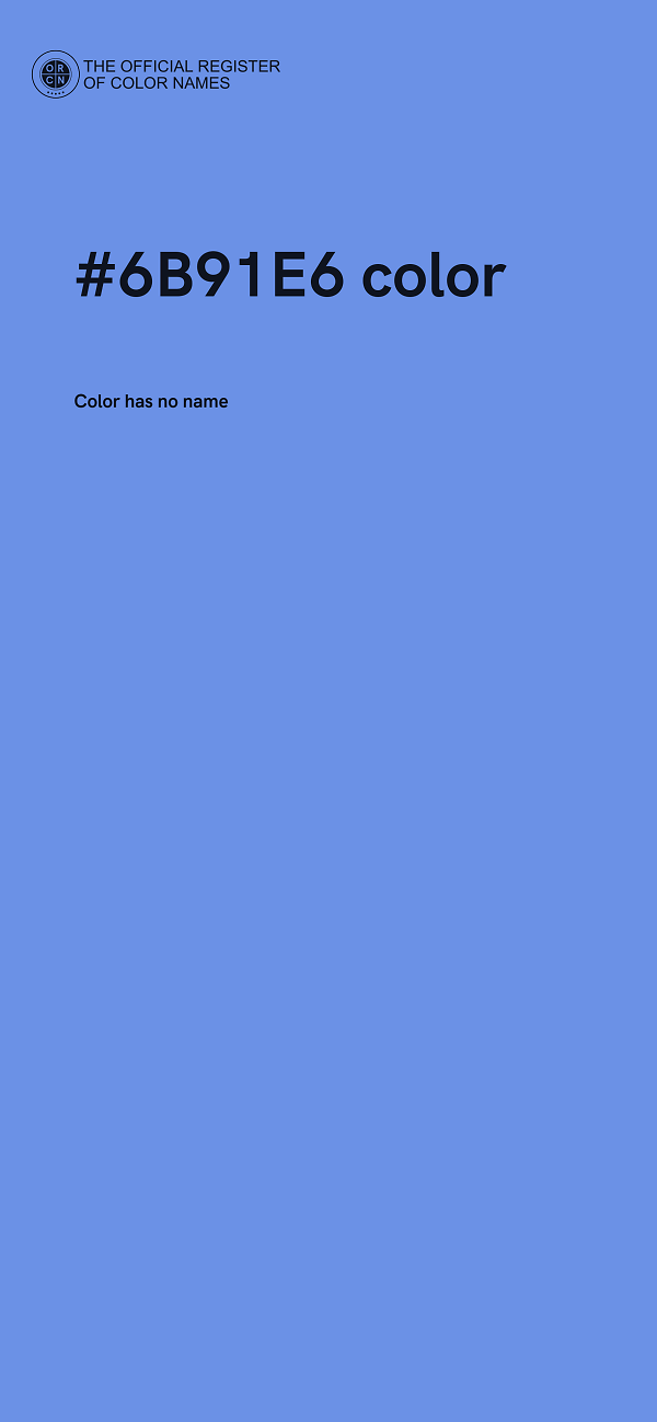 #6B91E6 color image