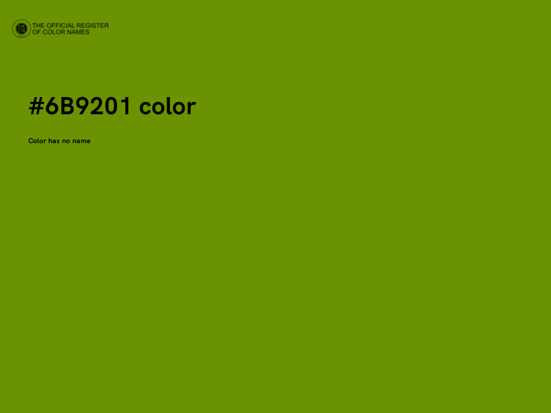 #6B9201 color image