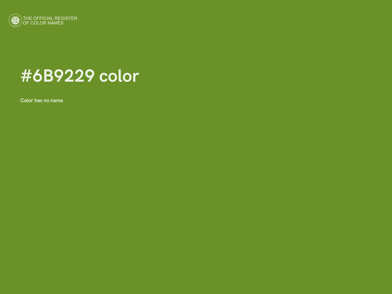 #6B9229 color image