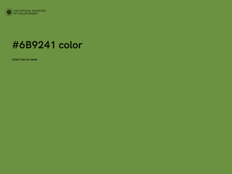 #6B9241 color image