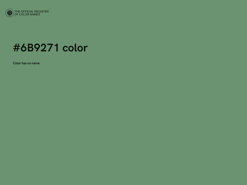 #6B9271 color image