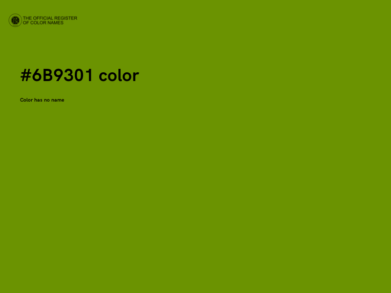 #6B9301 color image