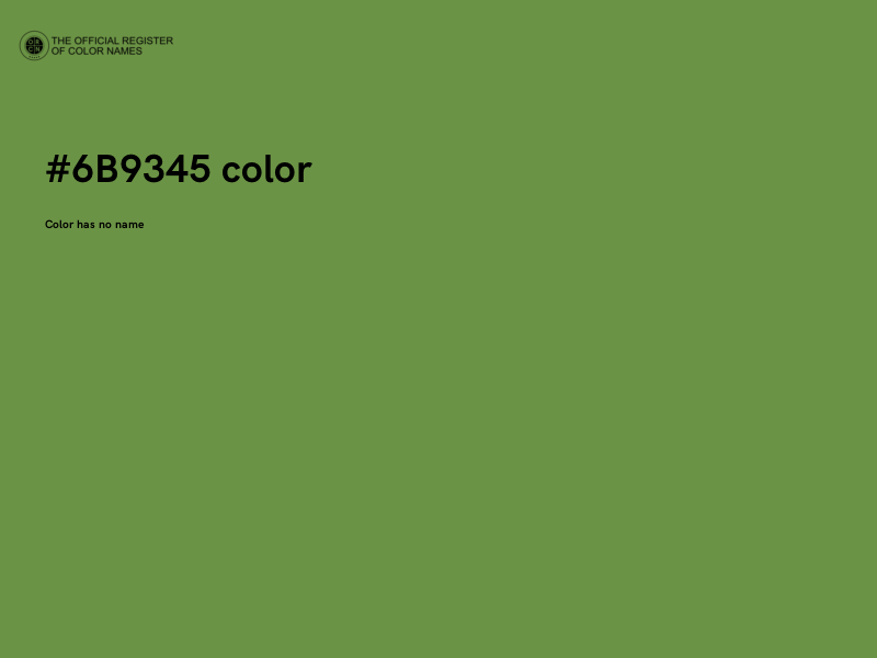 #6B9345 color image