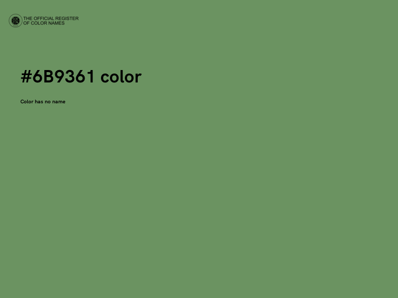 #6B9361 color image