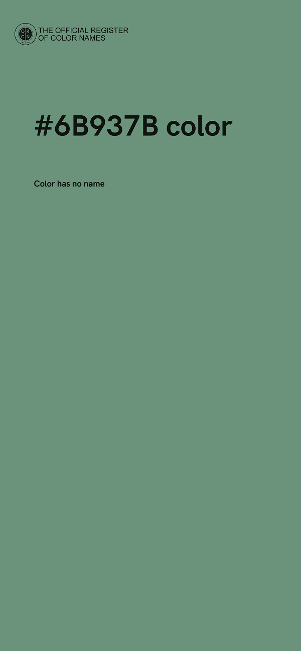 #6B937B color image