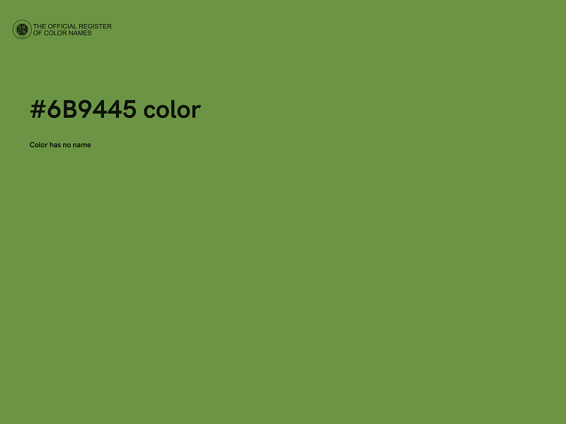 #6B9445 color image