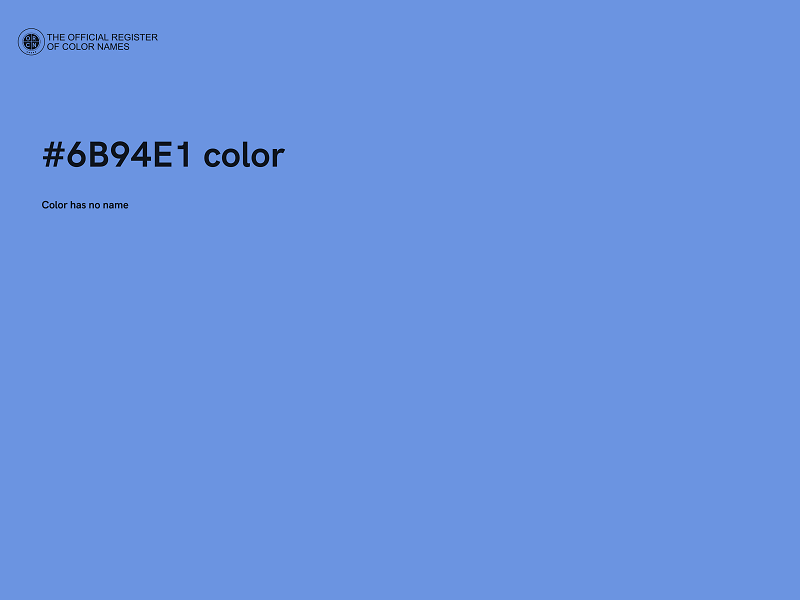 #6B94E1 color image