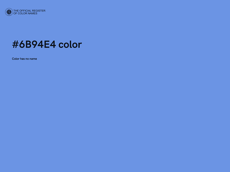 #6B94E4 color image