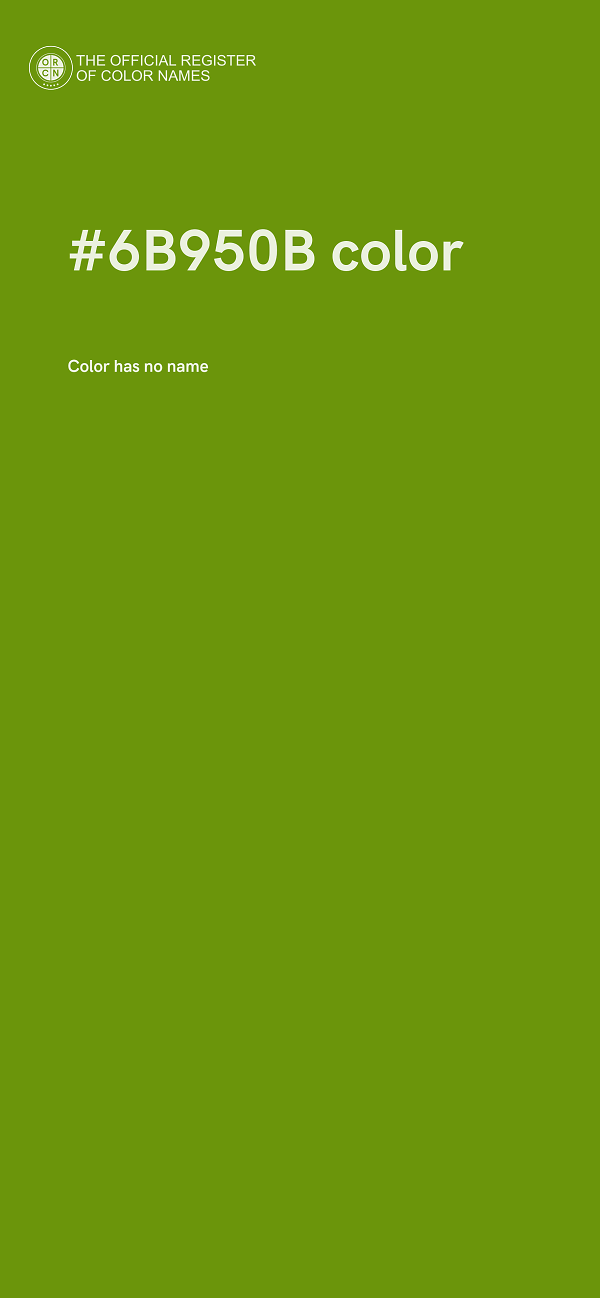 #6B950B color image