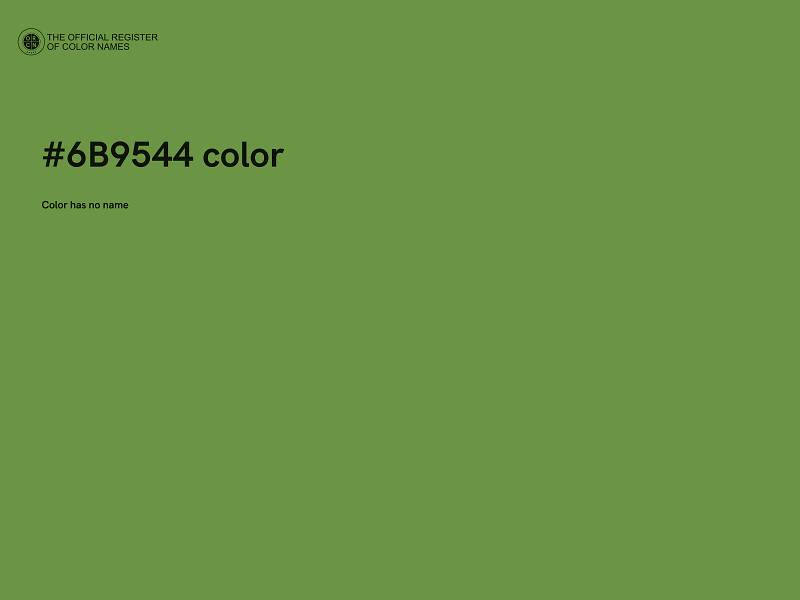 #6B9544 color image