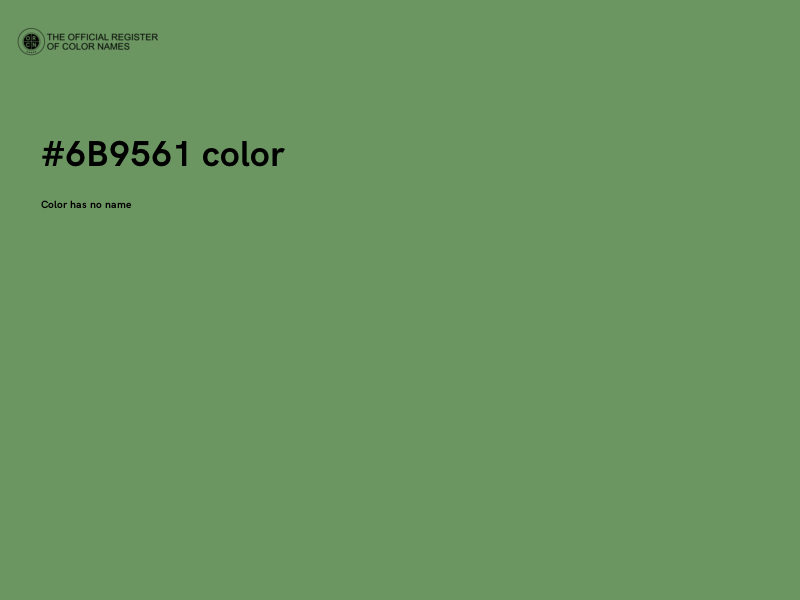 #6B9561 color image