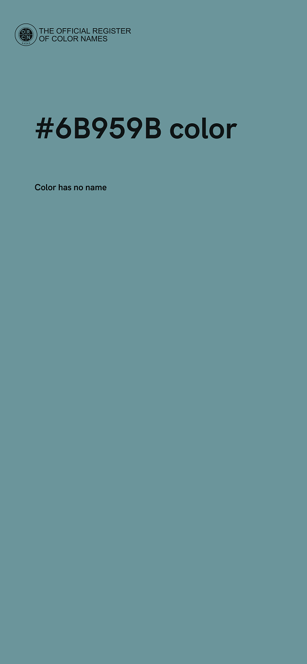 #6B959B color image