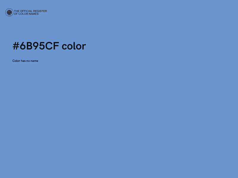 #6B95CF color image