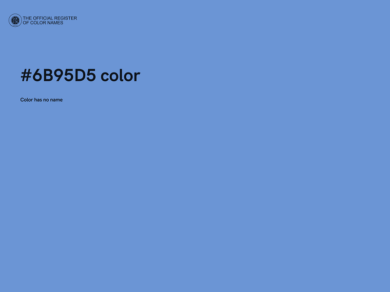 #6B95D5 color image