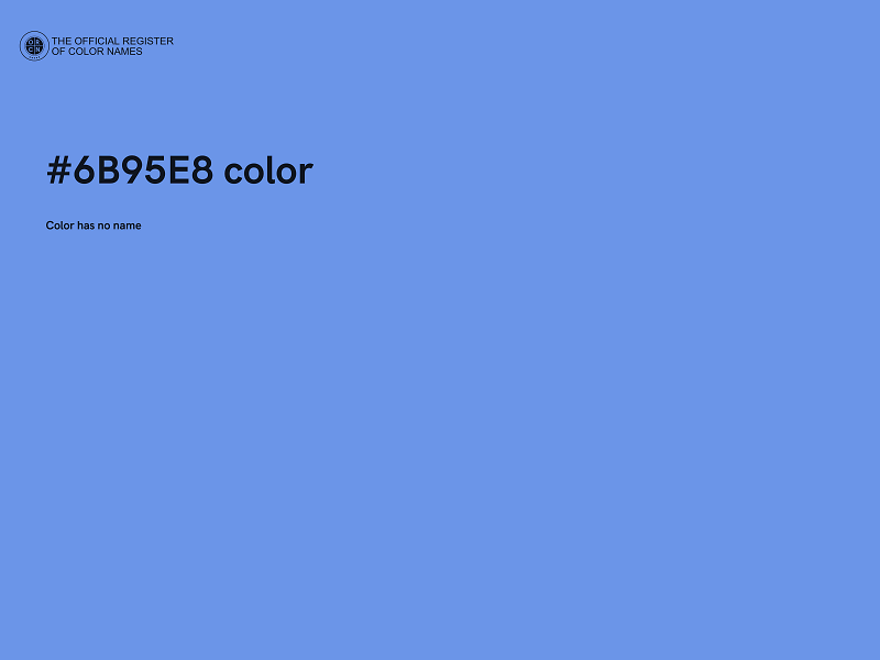 #6B95E8 color image