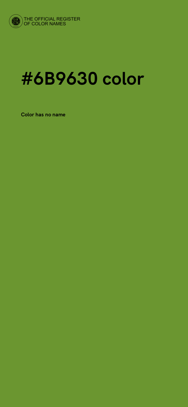 #6B9630 color image