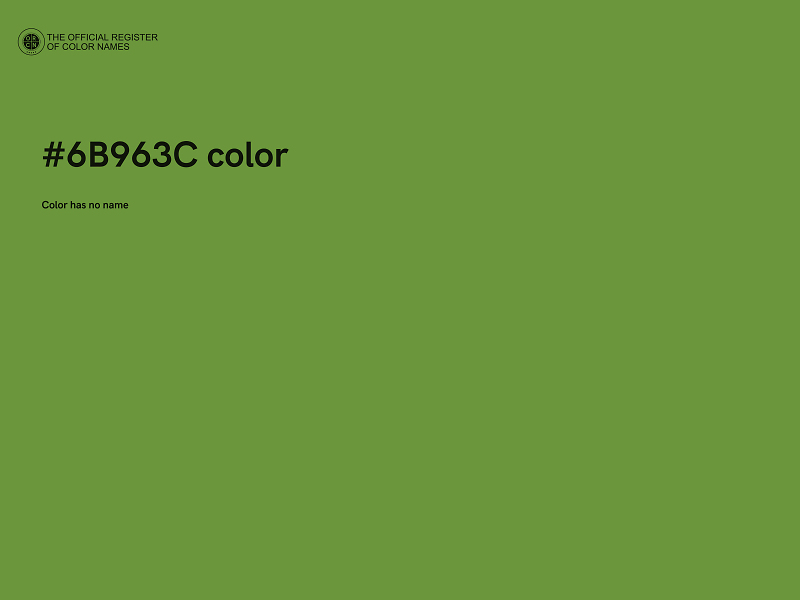 #6B963C color image