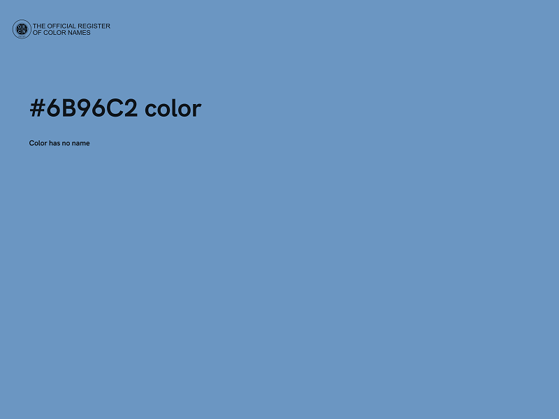 #6B96C2 color image