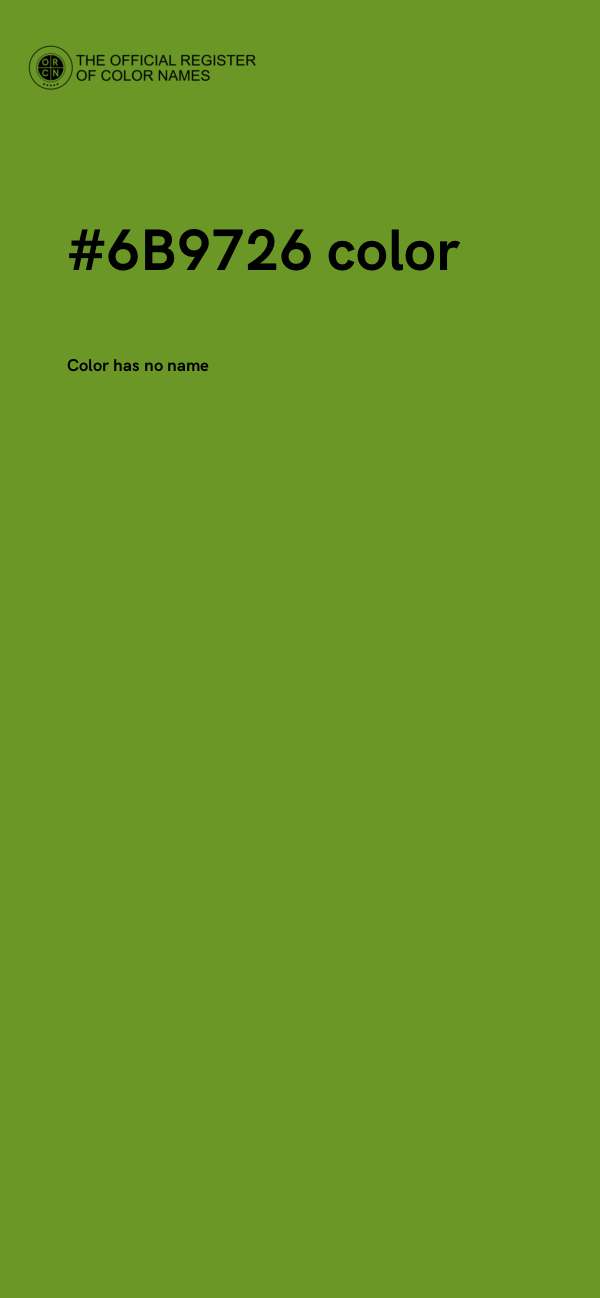 #6B9726 color image