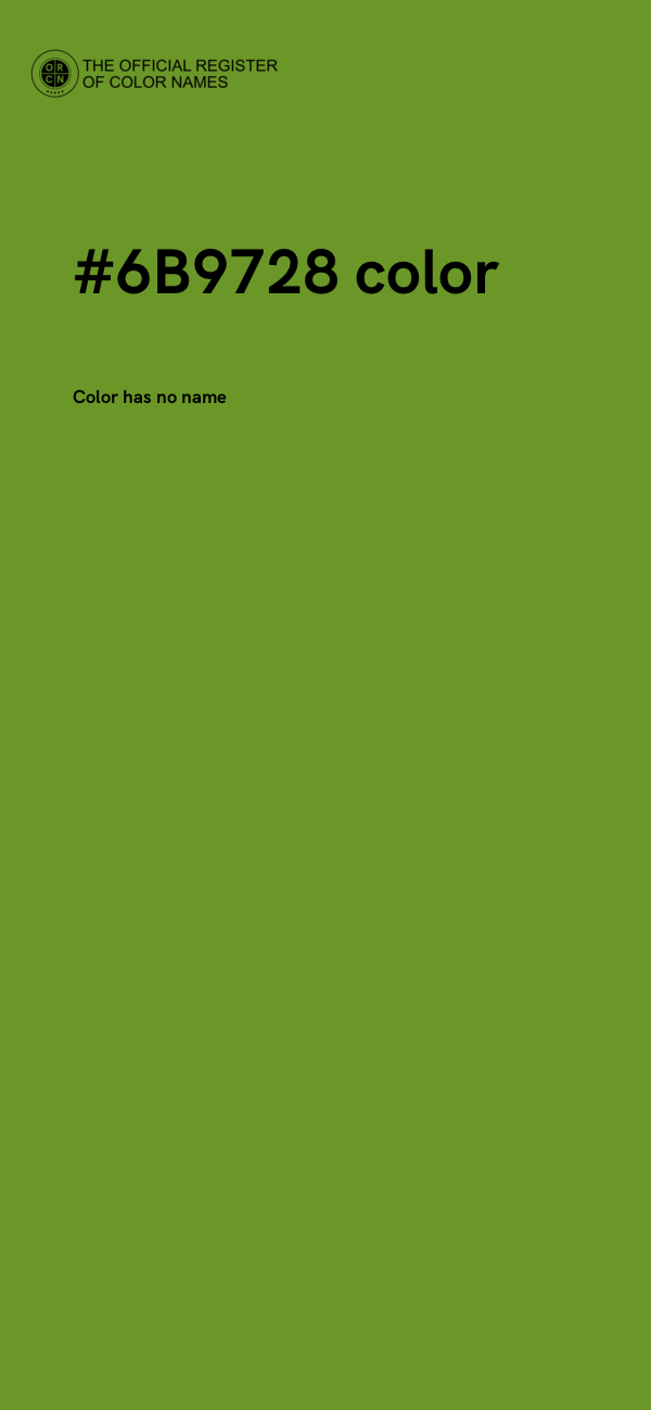 #6B9728 color image