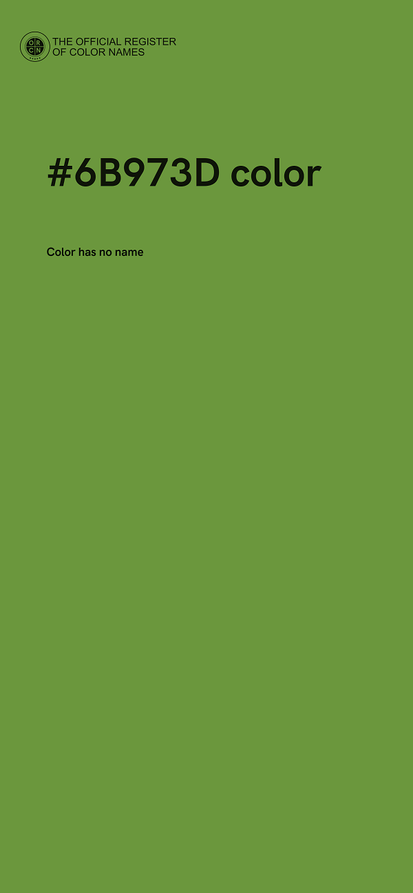 #6B973D color image