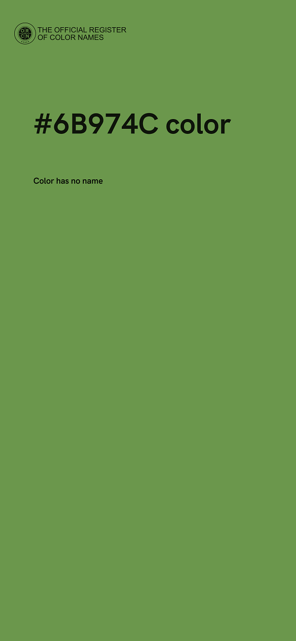 #6B974C color image