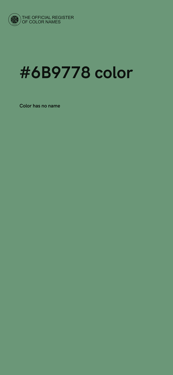 #6B9778 color image