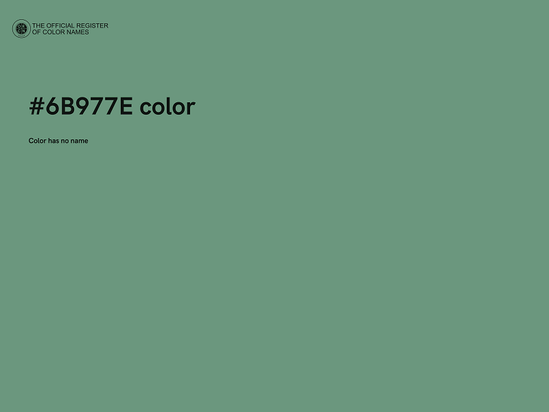 #6B977E color image