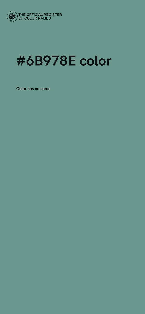 #6B978E color image