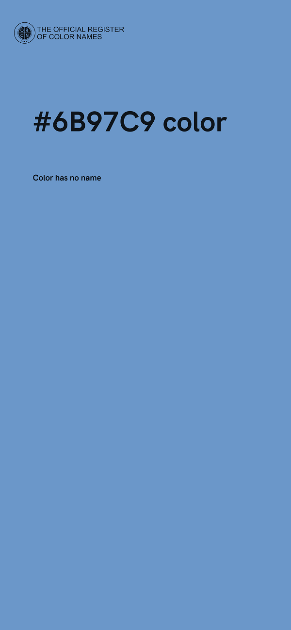 #6B97C9 color image