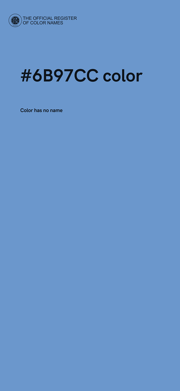 #6B97CC color image