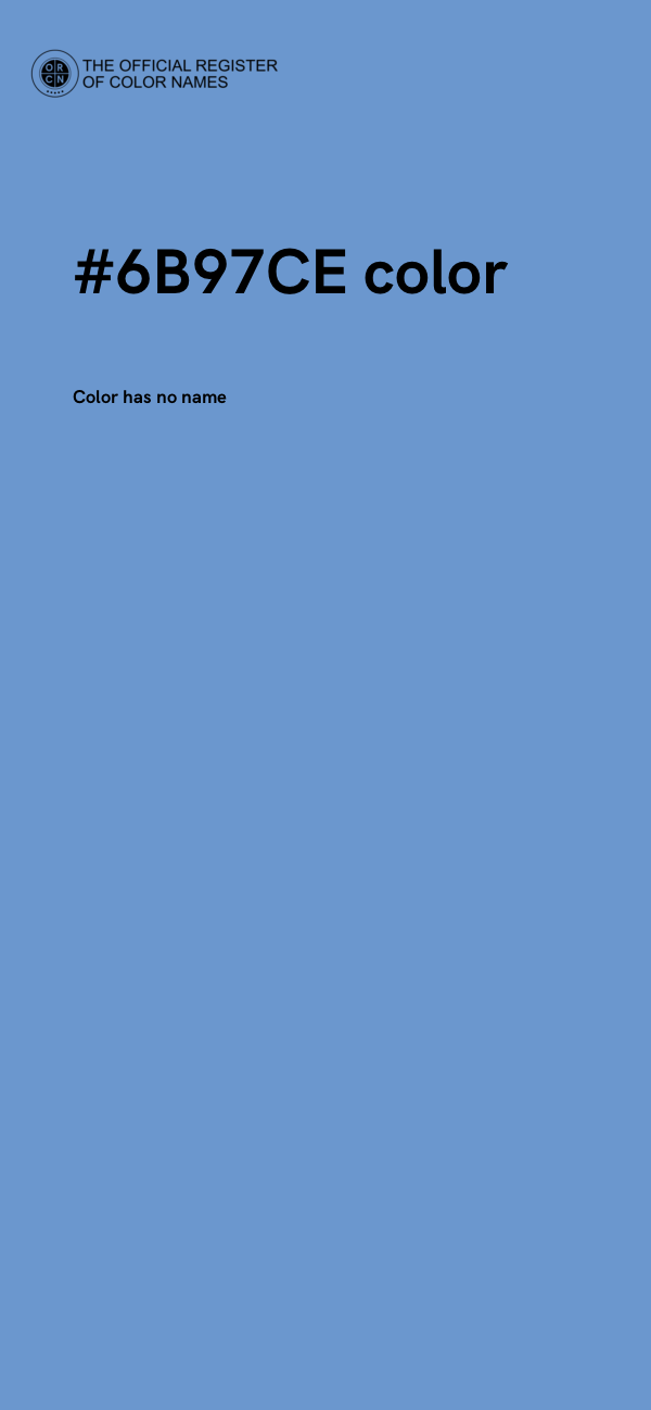 #6B97CE color image