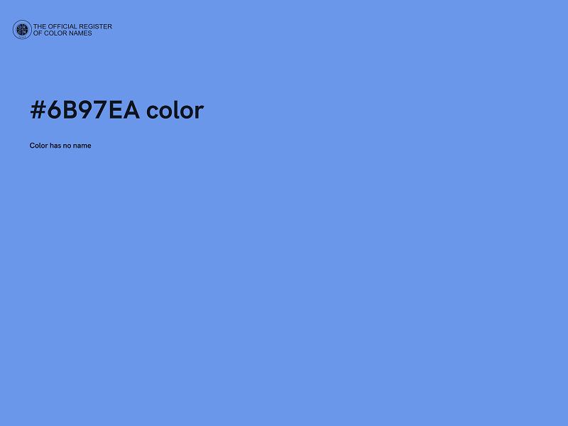 #6B97EA color image