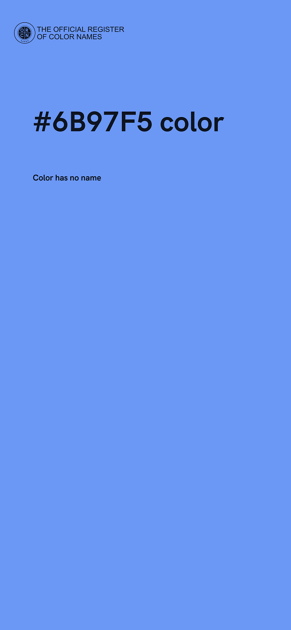 #6B97F5 color image