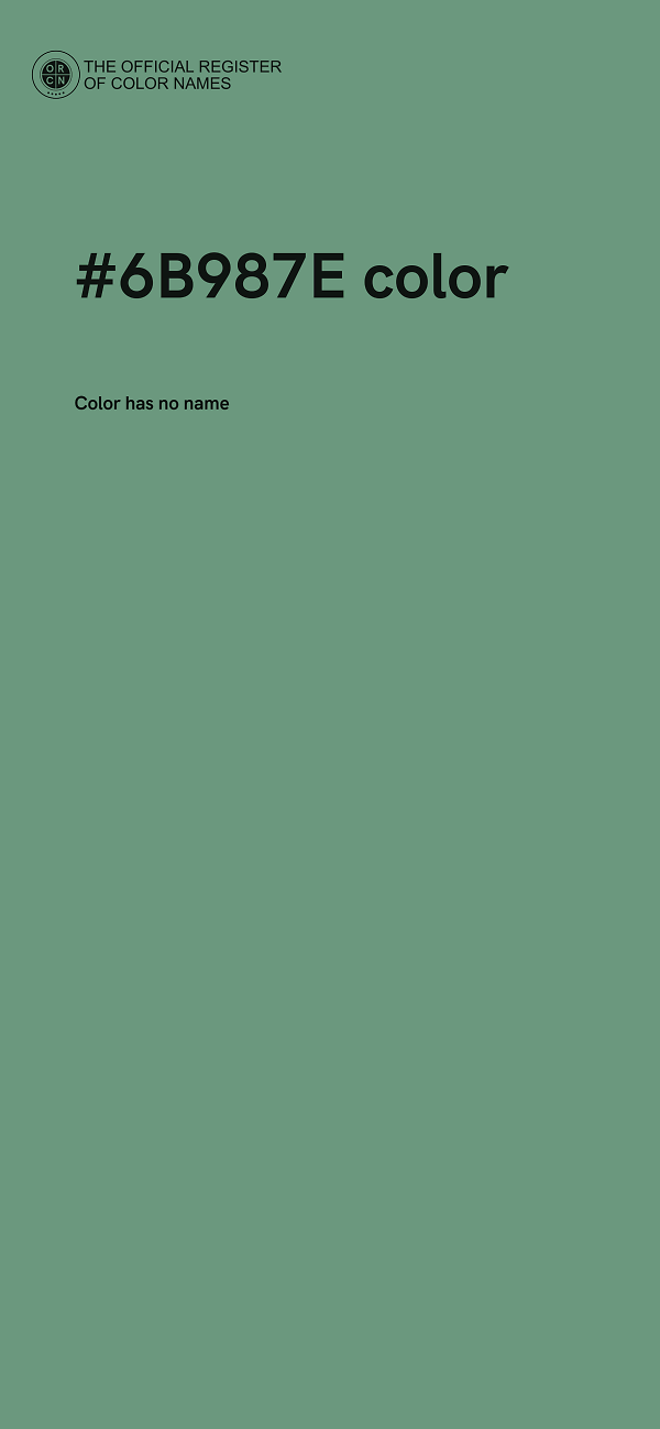 #6B987E color image