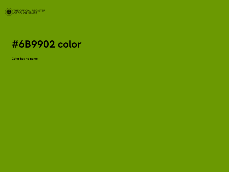 #6B9902 color image