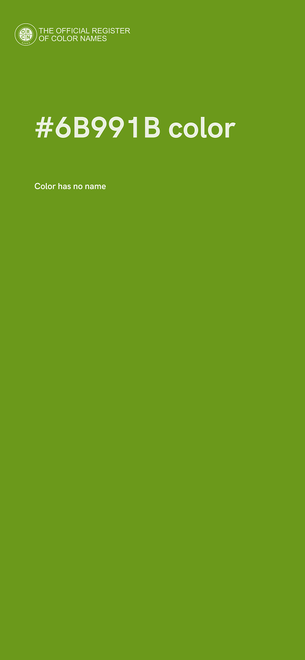 #6B991B color image