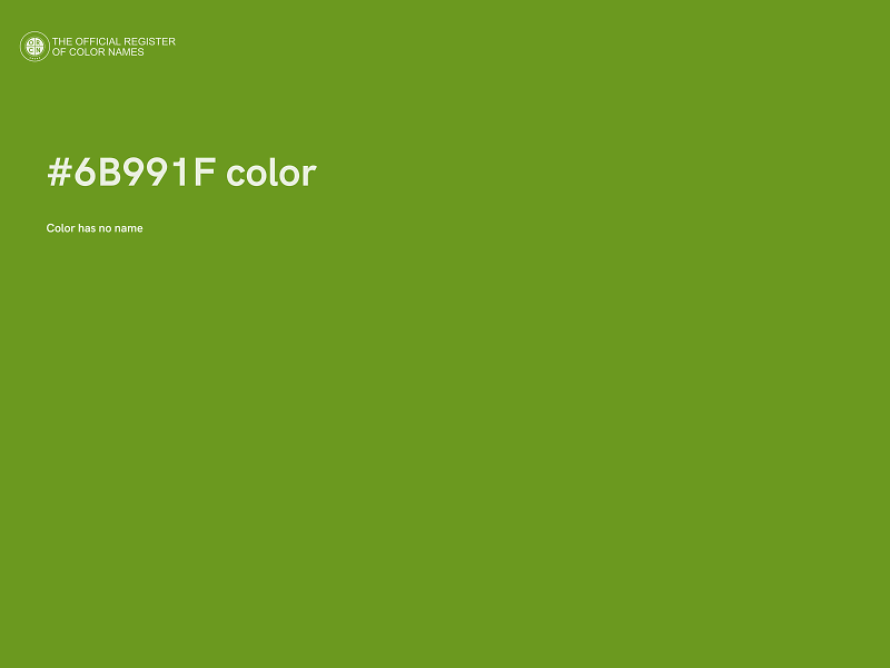 #6B991F color image