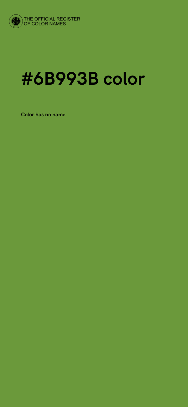 #6B993B color image