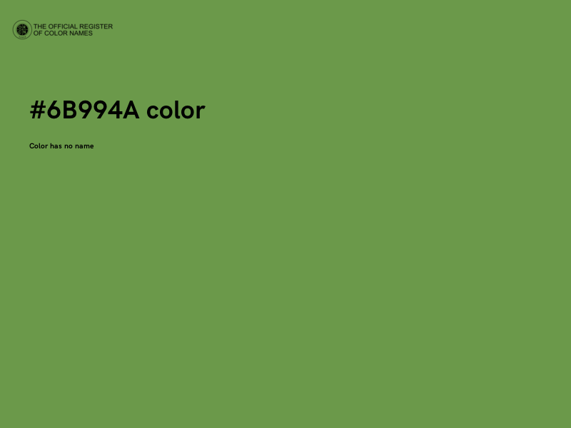 #6B994A color image