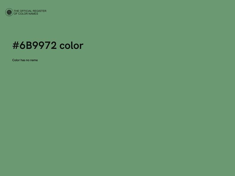 #6B9972 color image