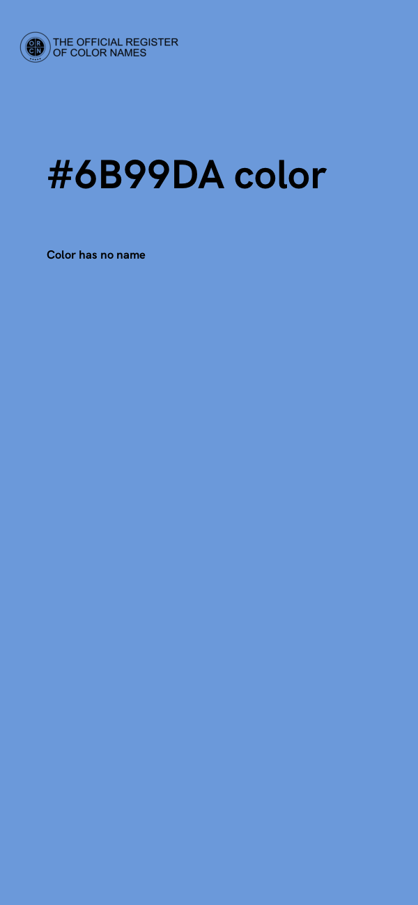 #6B99DA color image