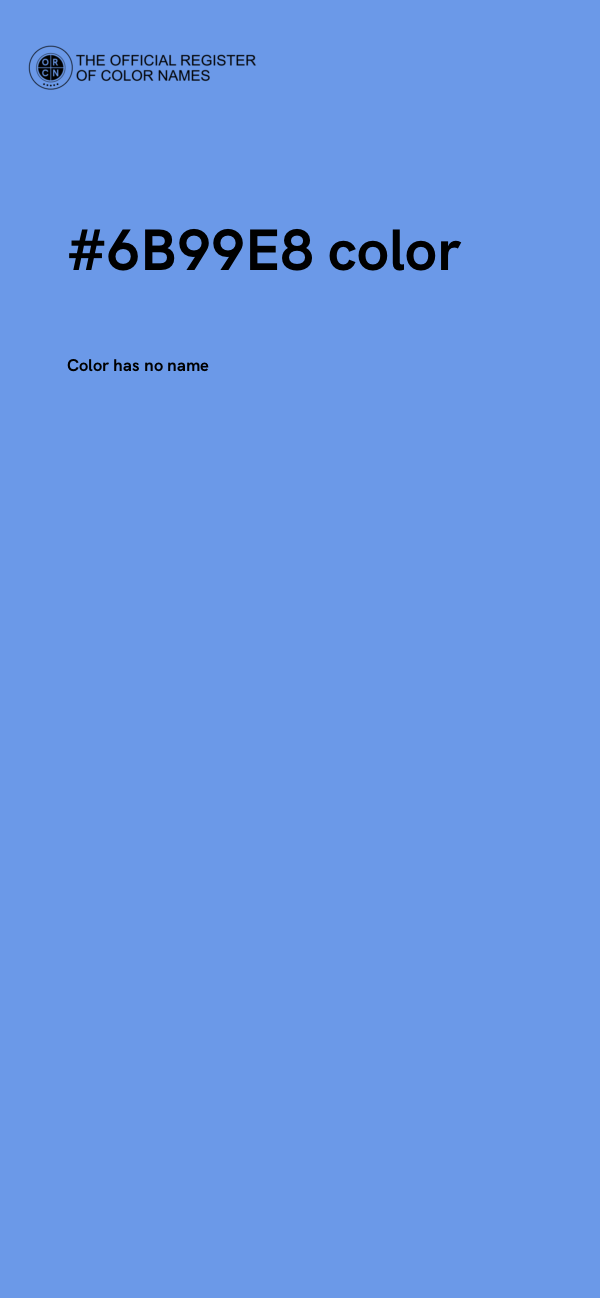 #6B99E8 color image