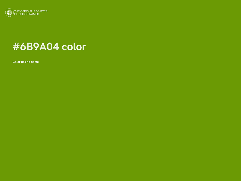 #6B9A04 color image