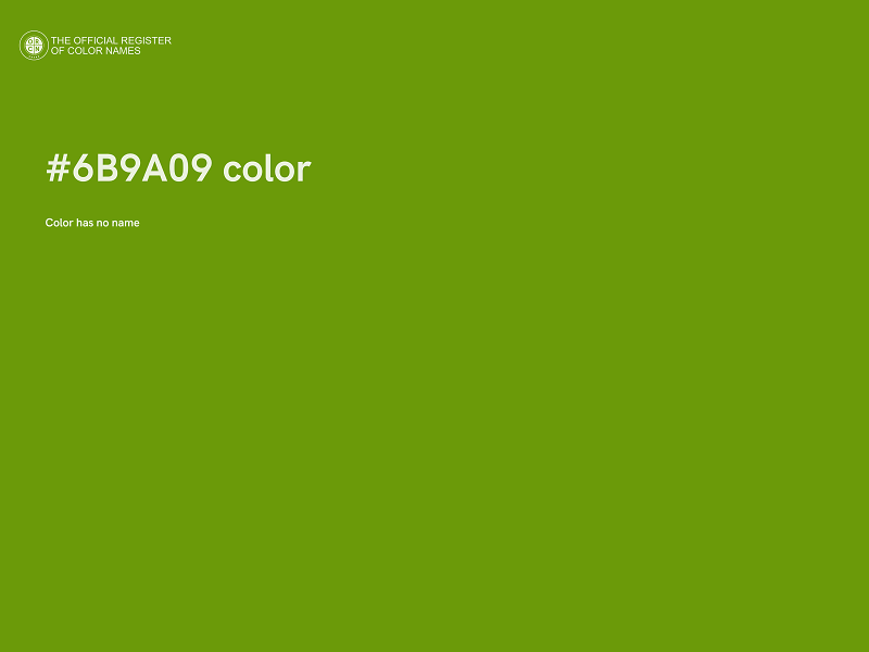 #6B9A09 color image