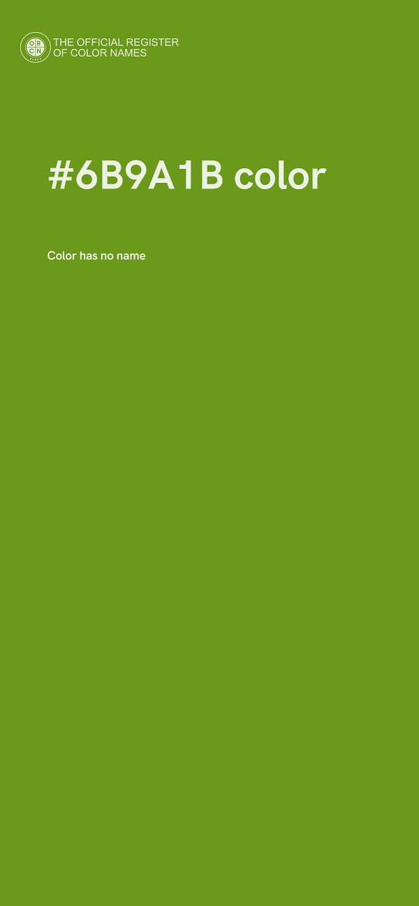 #6B9A1B color image