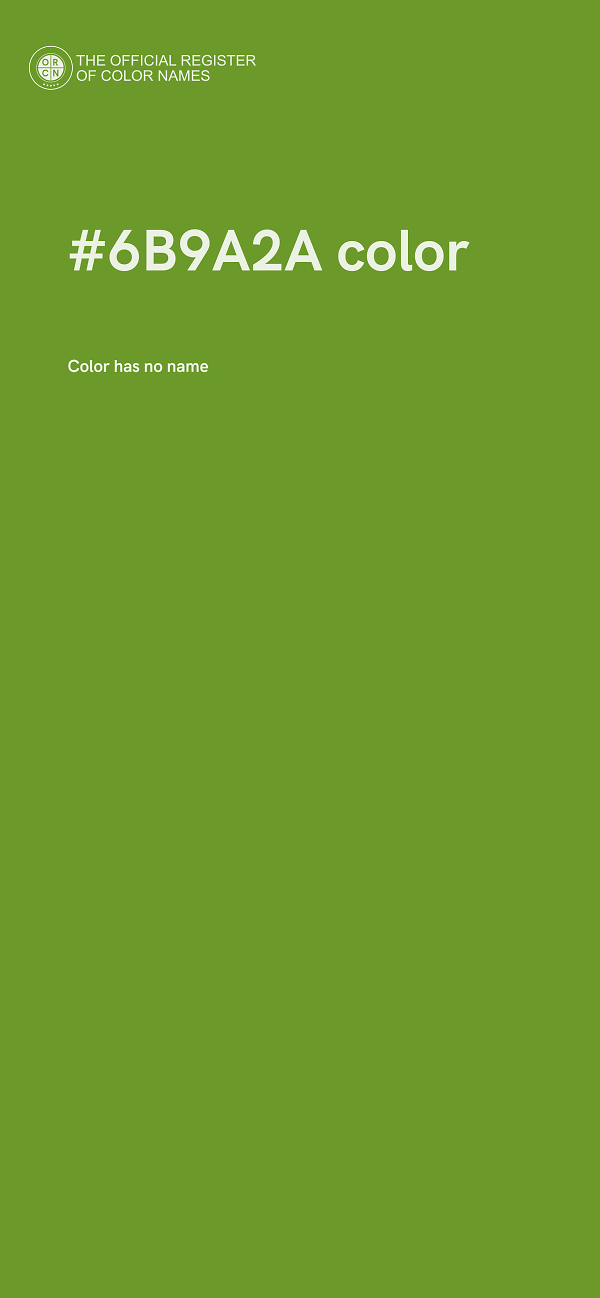 #6B9A2A color image