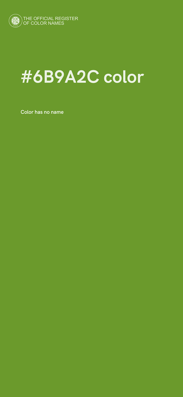 #6B9A2C color image