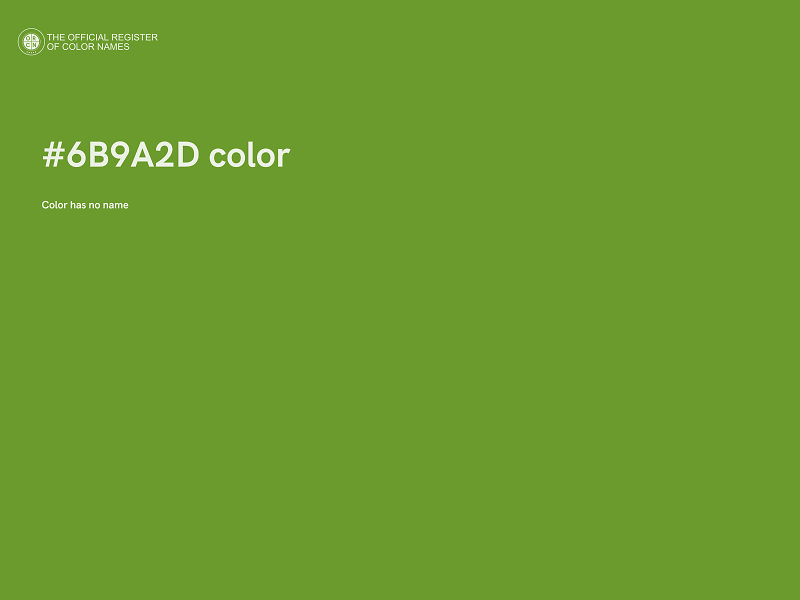 #6B9A2D color image
