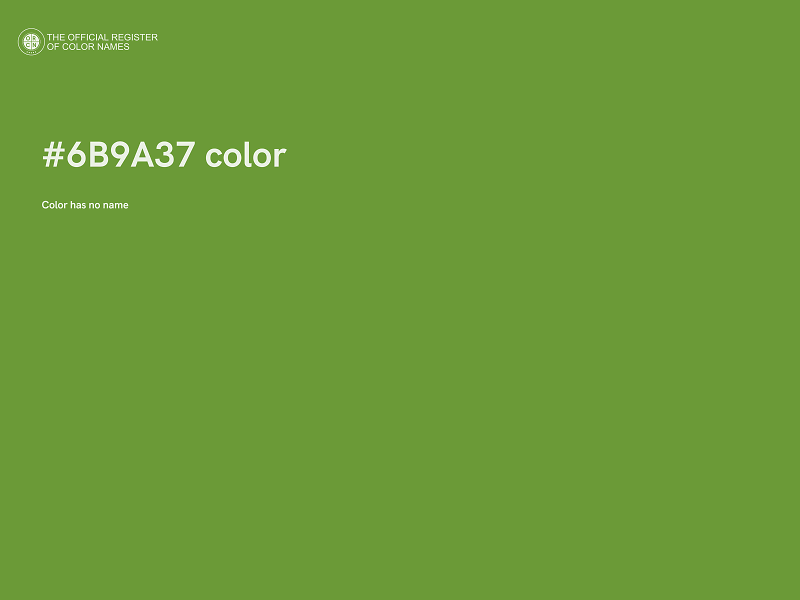 #6B9A37 color image